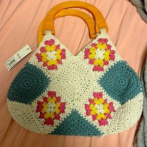 Small Brand new crochet hand purse never carried!!!! NWT